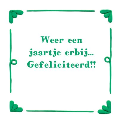 Delfts Blauwe Ballonnen Verjaardagskaart 3