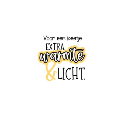 Denk aan jou kaart met mooie typografie en zonnestralen 2