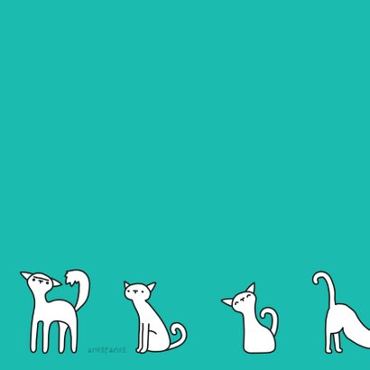 Dierenkaart Poesjes 2