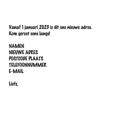 Dierenkaart Snuffel gaat verhuizen 3