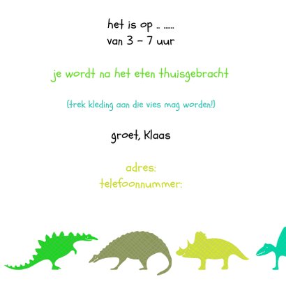Dinosauriërs groen 3
