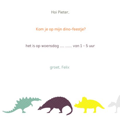 Dinosauriërs oranje 3