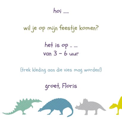 Dinosauriërs paars 3