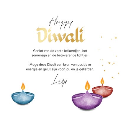 Diwali lichtjesfeest wenskaart lichtjes goud illustratie 3