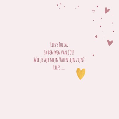 Do you love me too - gold - Valentijnskaart 3