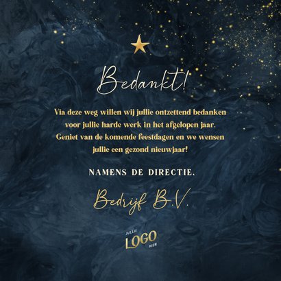 Donkerblauwe zakelijke kaart 365 nieuwe kansen voor 2026 3