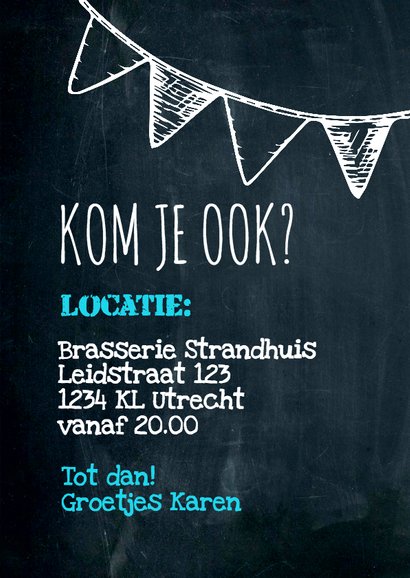 doodle krijtbord uitnodiging 3
