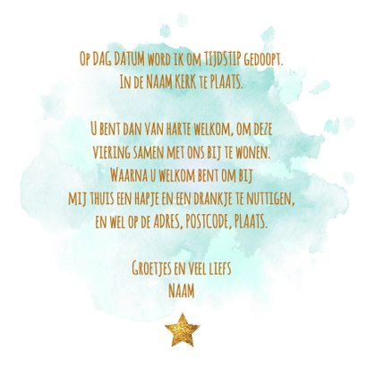 Doopfeest kaart 3