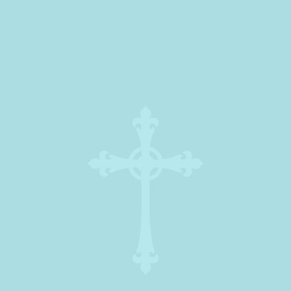 Doopkaart Blauw Barok 3