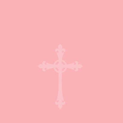 Doopkaart Roze Barok 3
