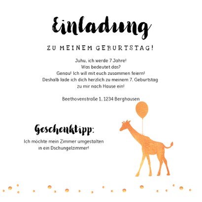 Dschungel-Einladung zum Kindergeburtstag 3