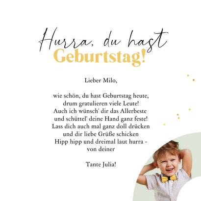 Duitse verjaardagskaart met ballonnen voor een jongen 3