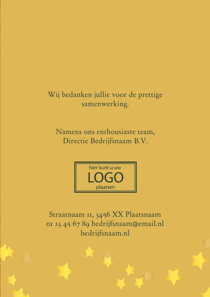 Een goed en gezond 2023 - Golden - Zakelijke kerstkaart 3