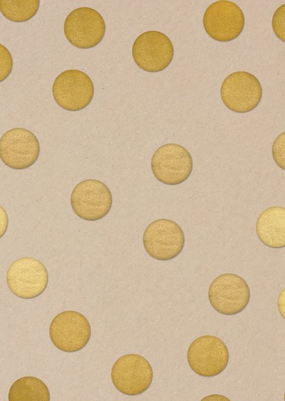 Een kerstkus door de brievenbus - Gouden confetti - corona Achterkant