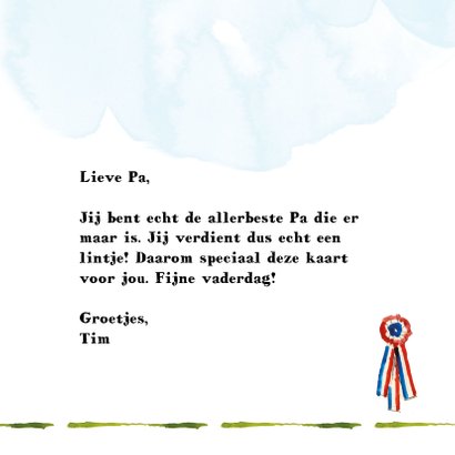 Een lintje voor de beste vader 3