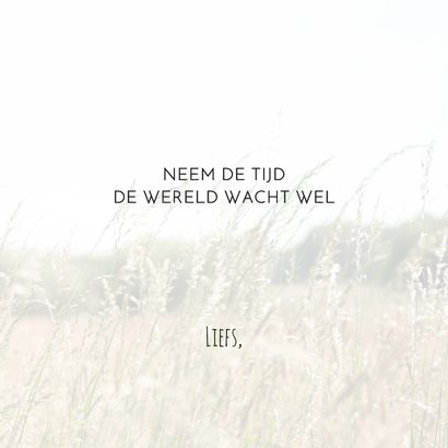 Een moment van rust natuurkaart 3