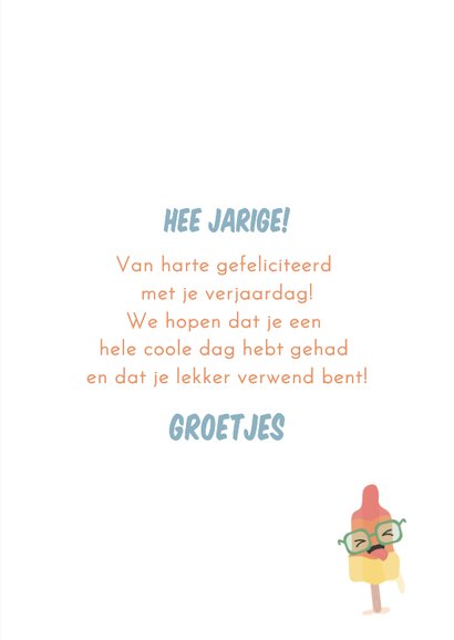 Een verjaardagskaart voor een coole jarige! 3
