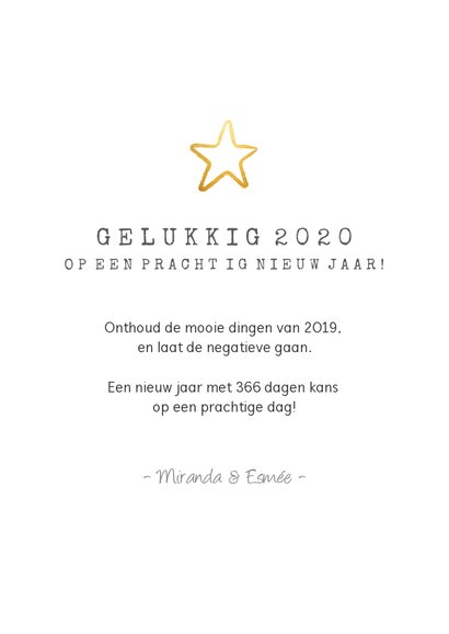 Eenvoudige nieuwjaarskaart met ruimte voor een eigen foto 3