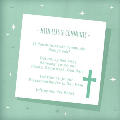 Eerste communie fotokaart collage 3
