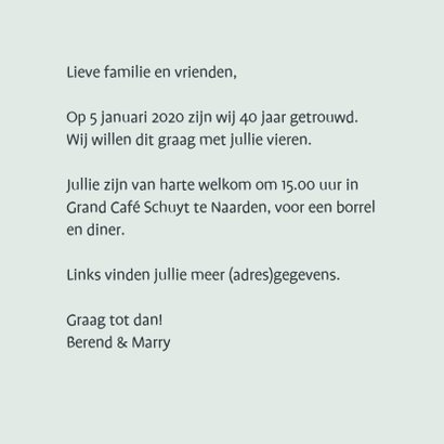 Eigen tekst bloemen schilderij 3