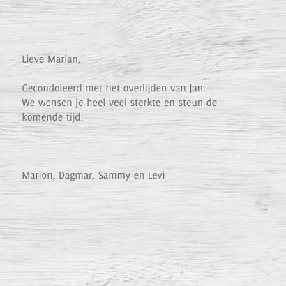 Eigen tekst boom silhouet op hout 3