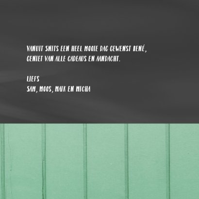 eigen txt krijt mint hout print 3