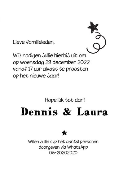 Eindejaarsborrel uitnodiging 3