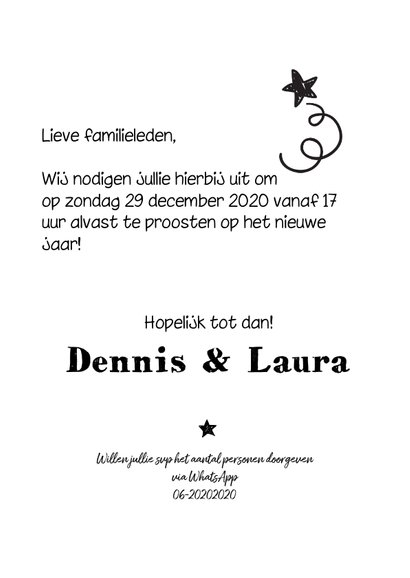 Eindejaarsborrel uitnodiging 3
