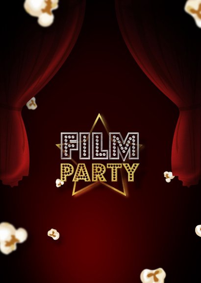 Einladung Filmparty Kindergeburtstag mit Foto 2