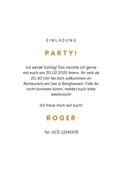 Einladung Geburtstag Fotocollage, Konfetti & Partyballons 3