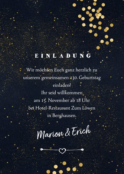 Gemeinsamer geburtstag