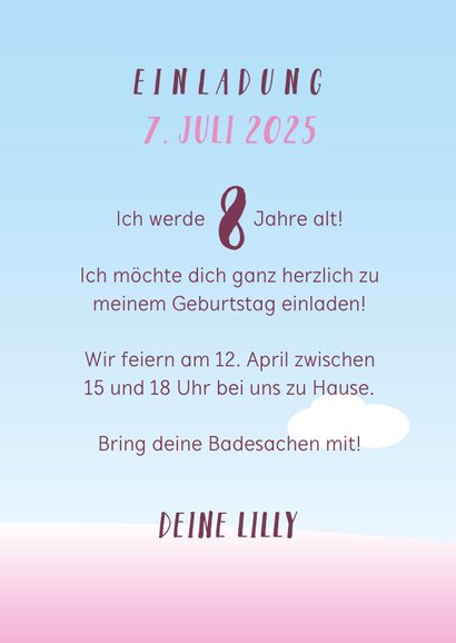 Einladung Kindergeburtstag Icecream Party 3