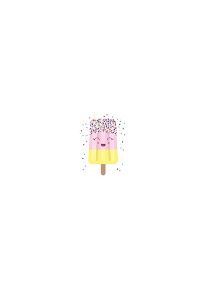 Einladung Kindergeburtstag Icecream Party Rückseite
