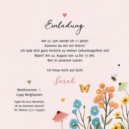 Einladung Kindergeburtstag Sommerfest 3