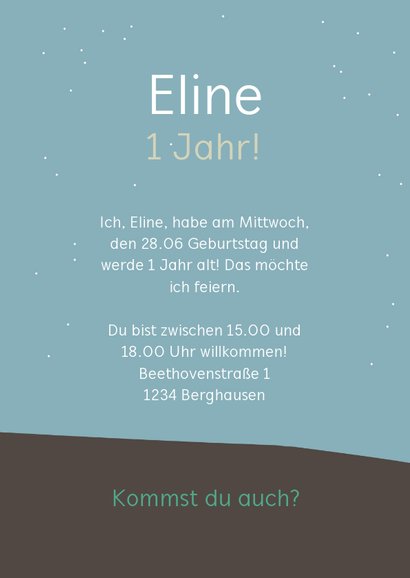 Einladung Kindergeburtstag Winterlandschaft & Hasenmädchen 3