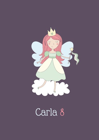 Einladung Kindergeburtstag Wolkenprinzessin mit Einhorn 2