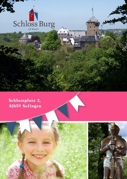 Einladung Schloss Burg Wupper blau-rosa 2