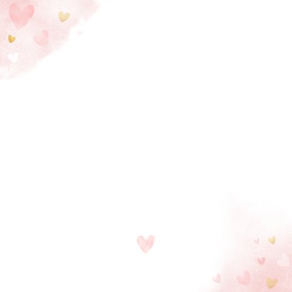 Einladung Taufe rosa großer Bruder und kleine Schwester Rückseite