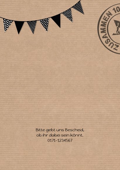 Einladung zum Doppelgeburtstag Zusammen 100 2