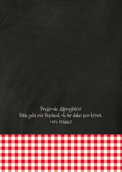 Einladung zum Geburtstag Alpenhütte 2