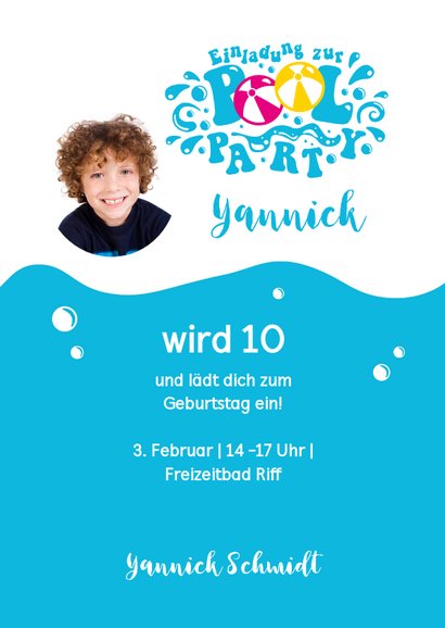 Einladung zum Geburtstag im Riff Freizeitbad 2 3