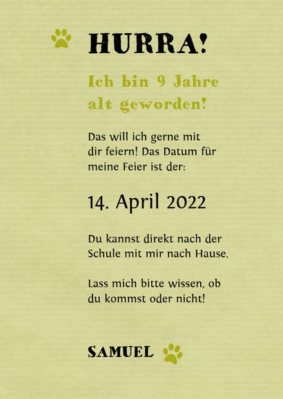 Einladung zum Geburtstag im Wildpark Eekholt 3
