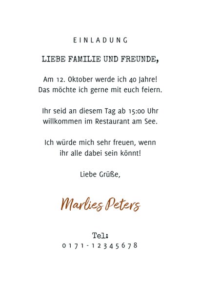 Einladung zum Geburtstag Scrapbook mit Foto 3