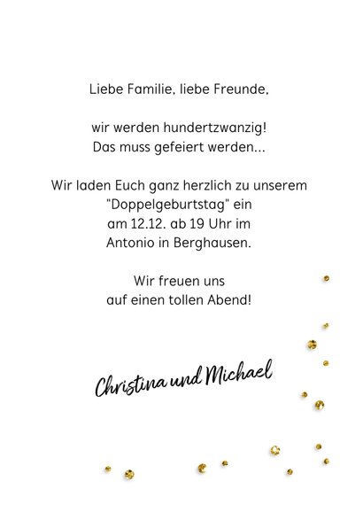 Einladung zum gemeinsamen Geburtstag 120 Ballons 3