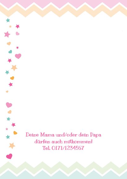 Einladung zum Kindegburtstag Happy Clouds 2