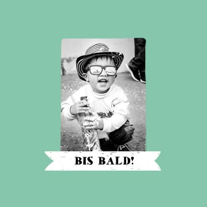 Einladung zum Kindergeburtstag Foto und Text 2