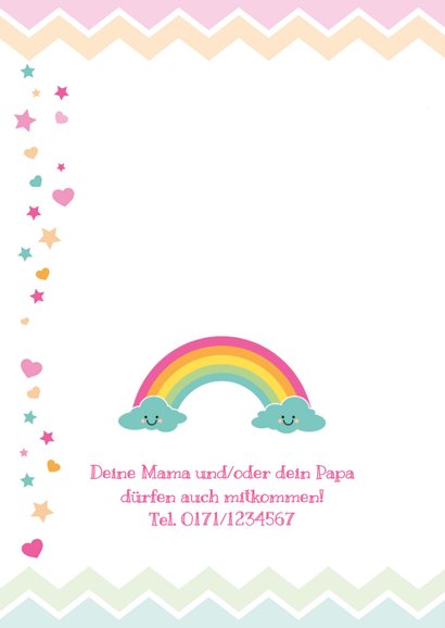 Einladung zum Kindergeburtstag Happy Clouds 2