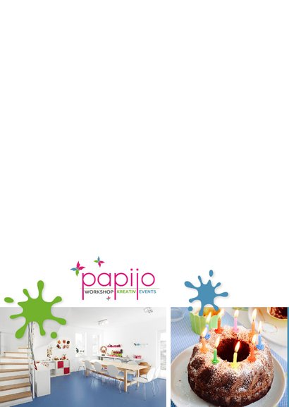Einladung zum Kindergeburtstag im Papijo blau 2
