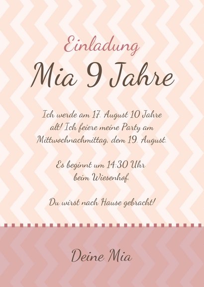 Einladung zum Kindergeburtstag Pferdeparty 3