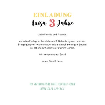 Einladung zum Kindergeburtstag Steckbrief Mädchen 3